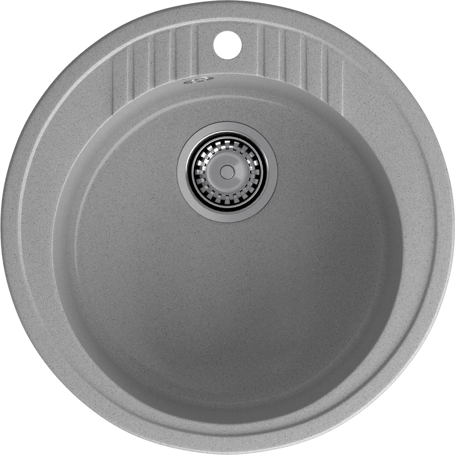 GRANFEST Мойка композит RONDO GF-R--520   D=520 мм   серый  арт.GF-