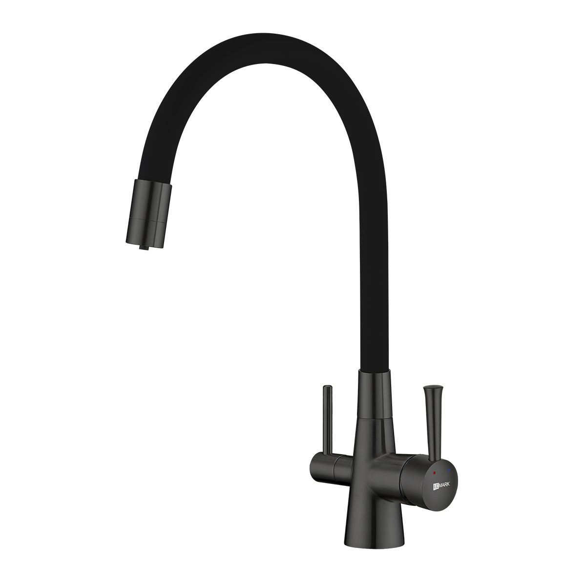 Comfort Смеситель для кухни, гиб.излив 228мм фильтр.воды, р/ОД, графит, LM, LM3075GM