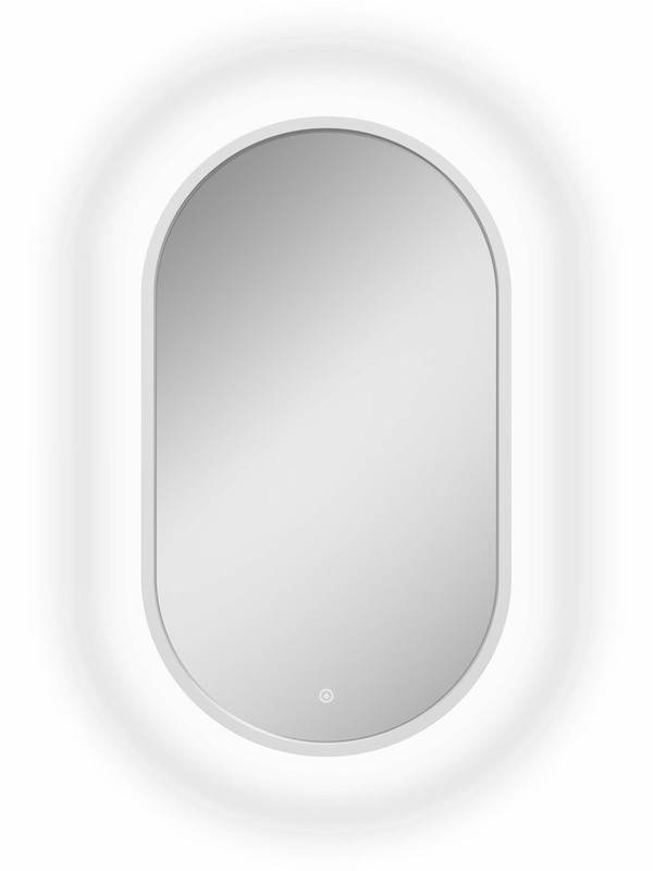 Зеркало Prime White Led 450x800 с сенсором, рама МДФ