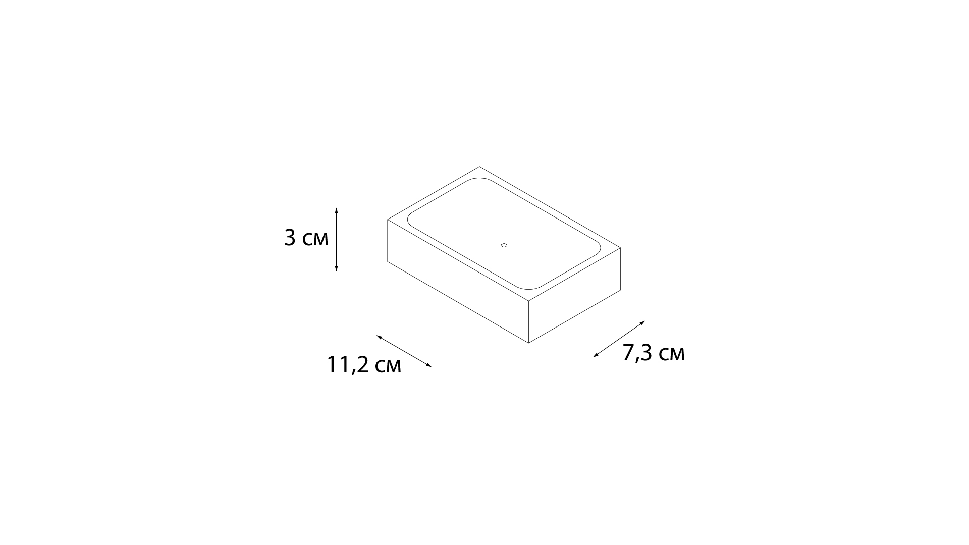 Мыльница Fxsen Blanco FX-201-4