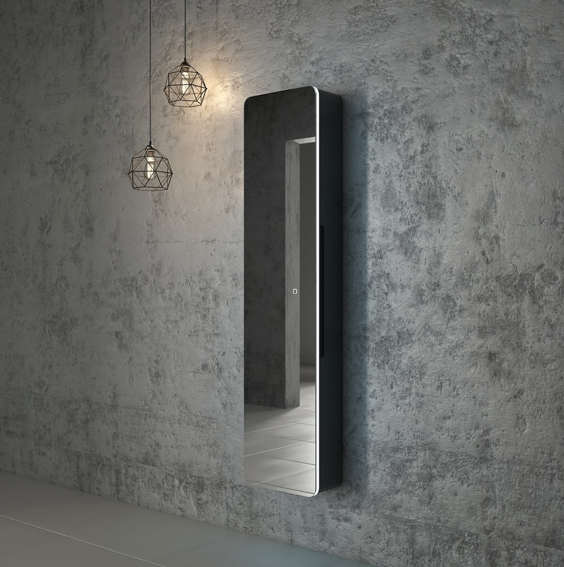 Зеркало-шкаф Eltoro black LED 360х1560