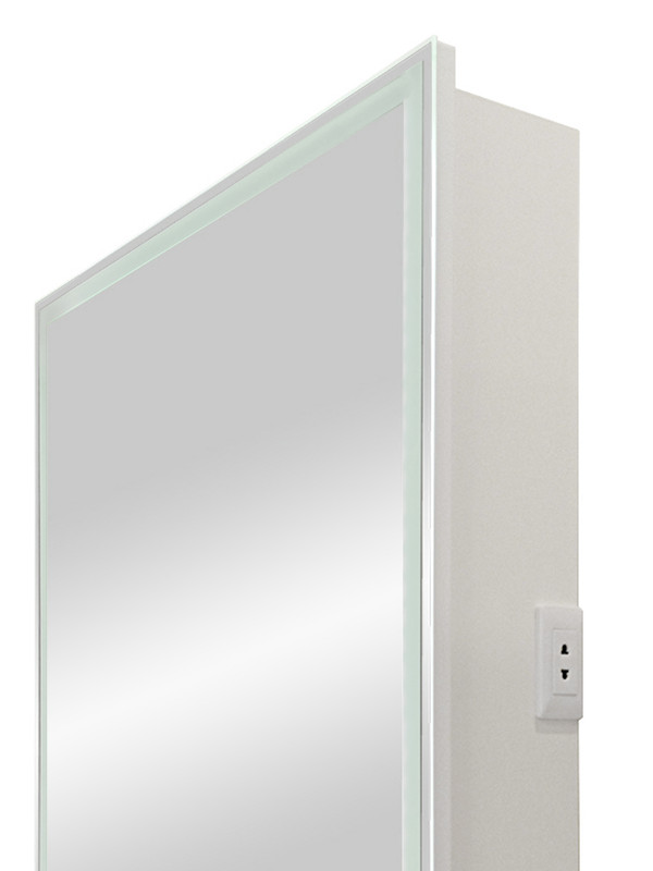 Зеркало-шкаф Allure LED 600х800 левый с розеткой