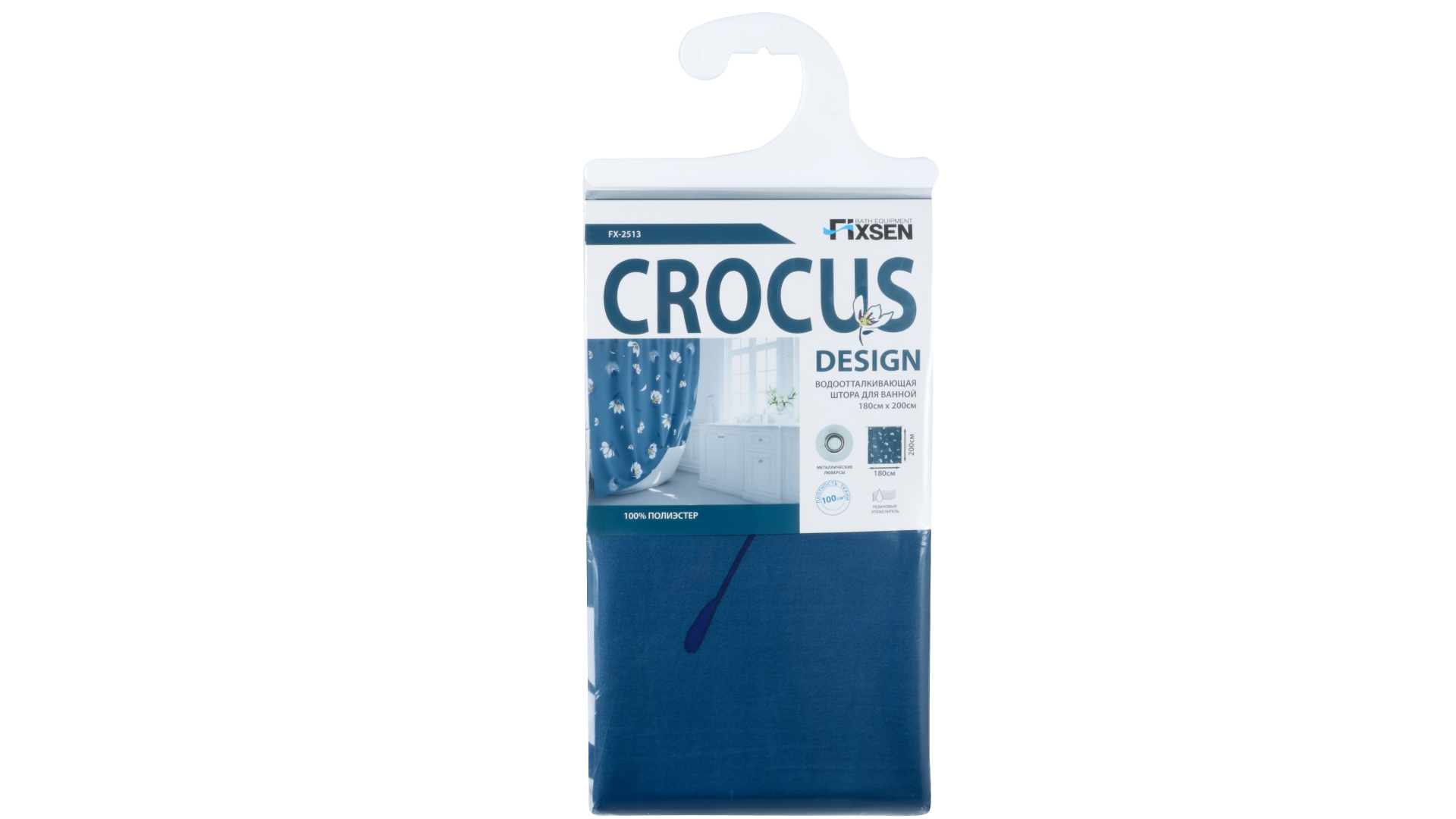 Штора для ванной Fixsen Crocus FX-2513