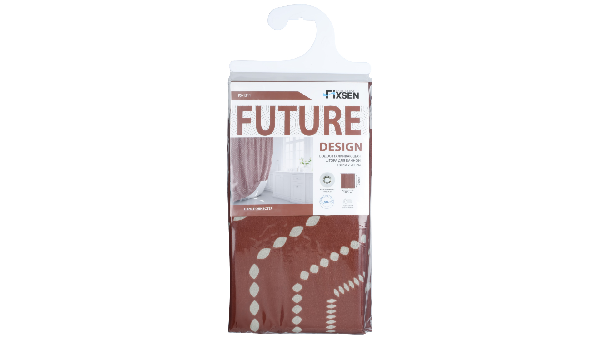 Штора для ванной Fixsen Future FX-1511