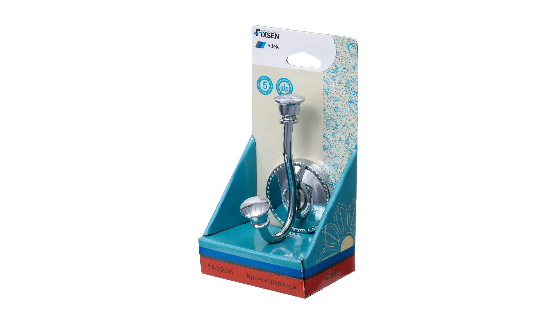 Крючок двойной FIXSEN Adele (FX-55005)