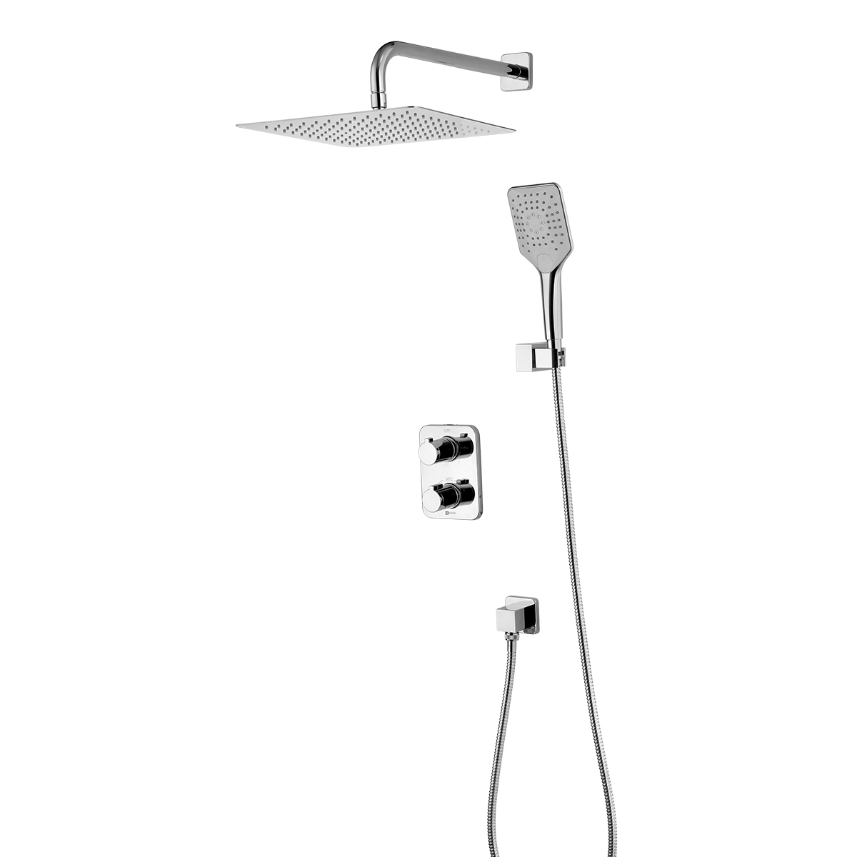 Yeti Смеситель для душа, без излива встраиваемый Терм, хром, LM, LM7849C