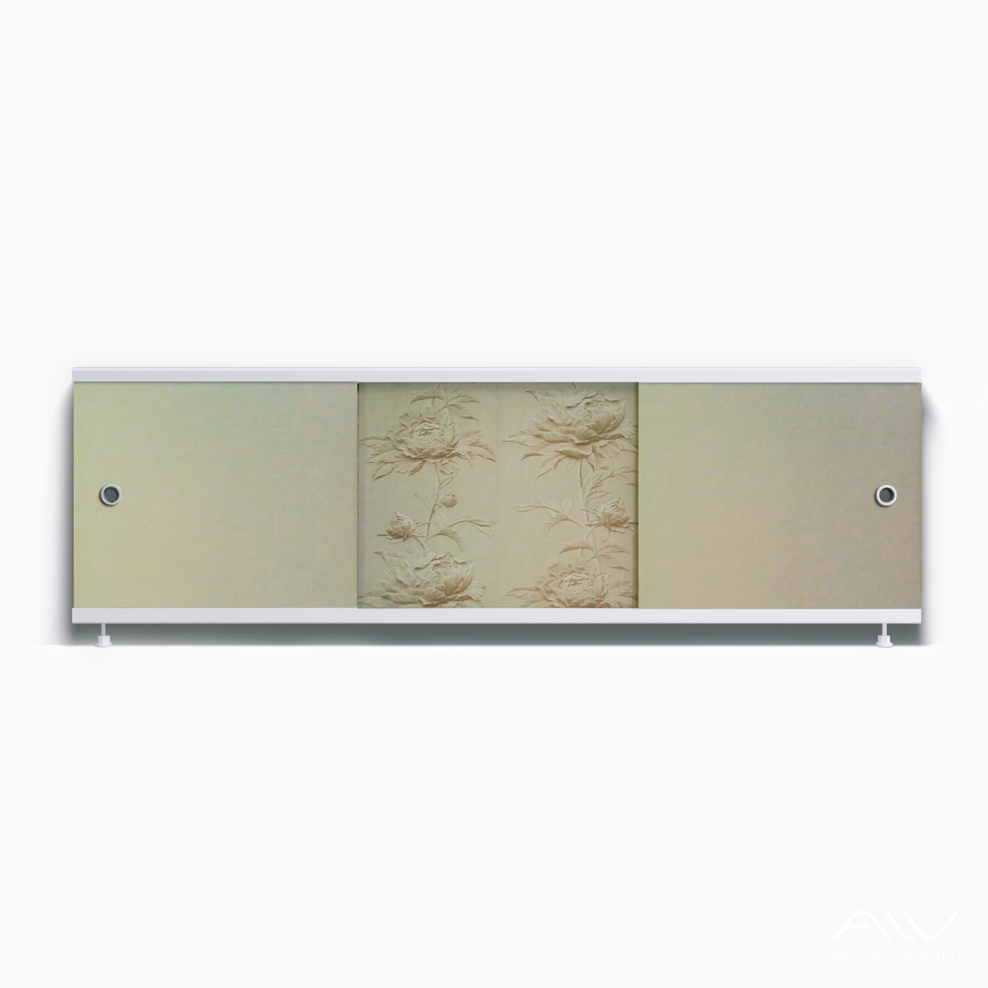 ОПТИМА_Decor Экран для ванны 150 см,ПВХ с офсетной печатью,(эвридика-002), ALAVANN