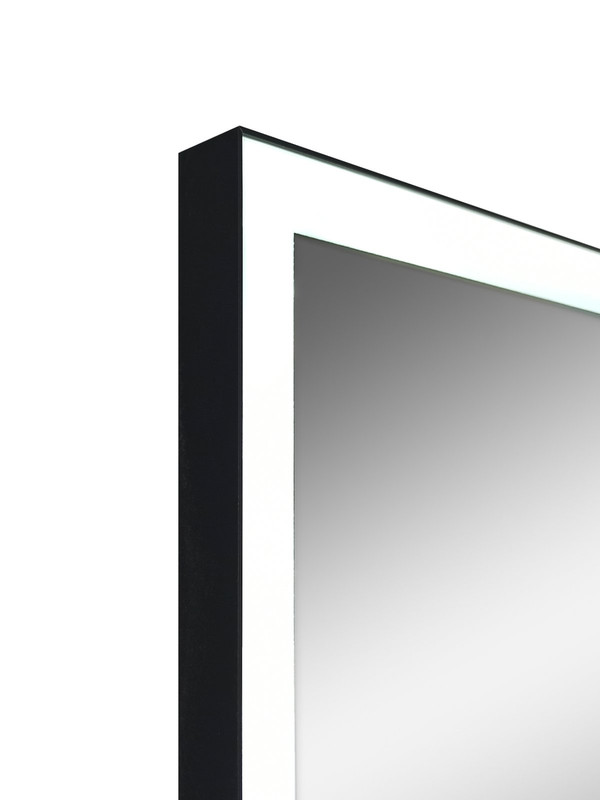 Зеркало Frame Black LED 600х800
