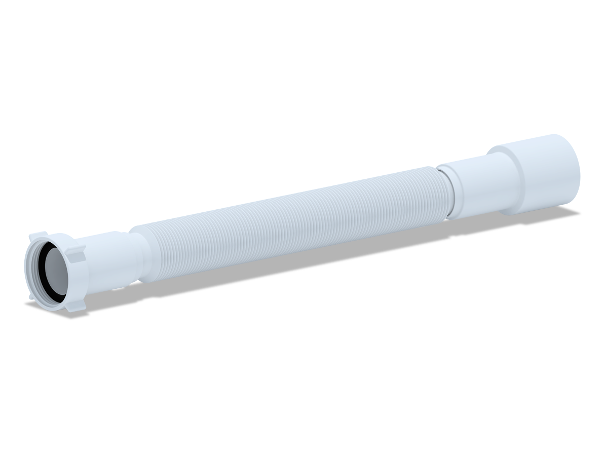 ANI PLAST Гибкая труба 1 1/2"*40/50мм. удлиненная (длина мин-800мм., макс-1500мм.), ANI PLAST