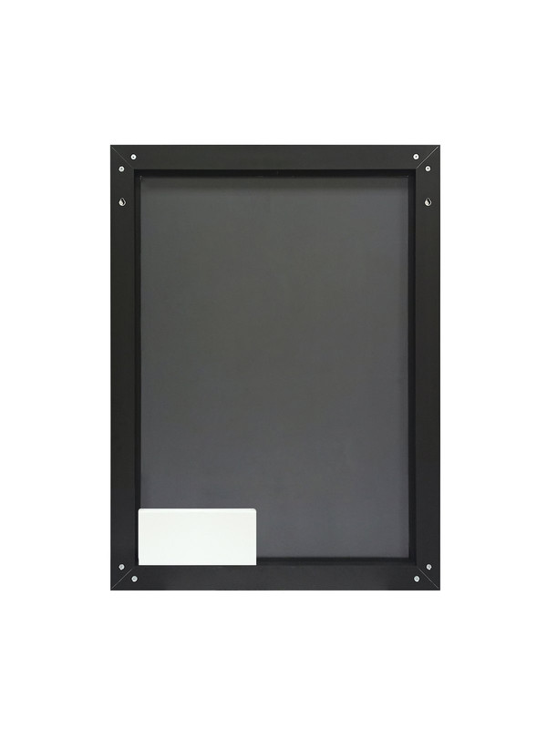 Зеркало "Solid Black LED" 600х800, реверсивное крепление 