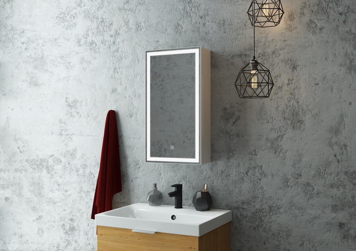 Зеркало-шкаф Allure LED 350х650 левый