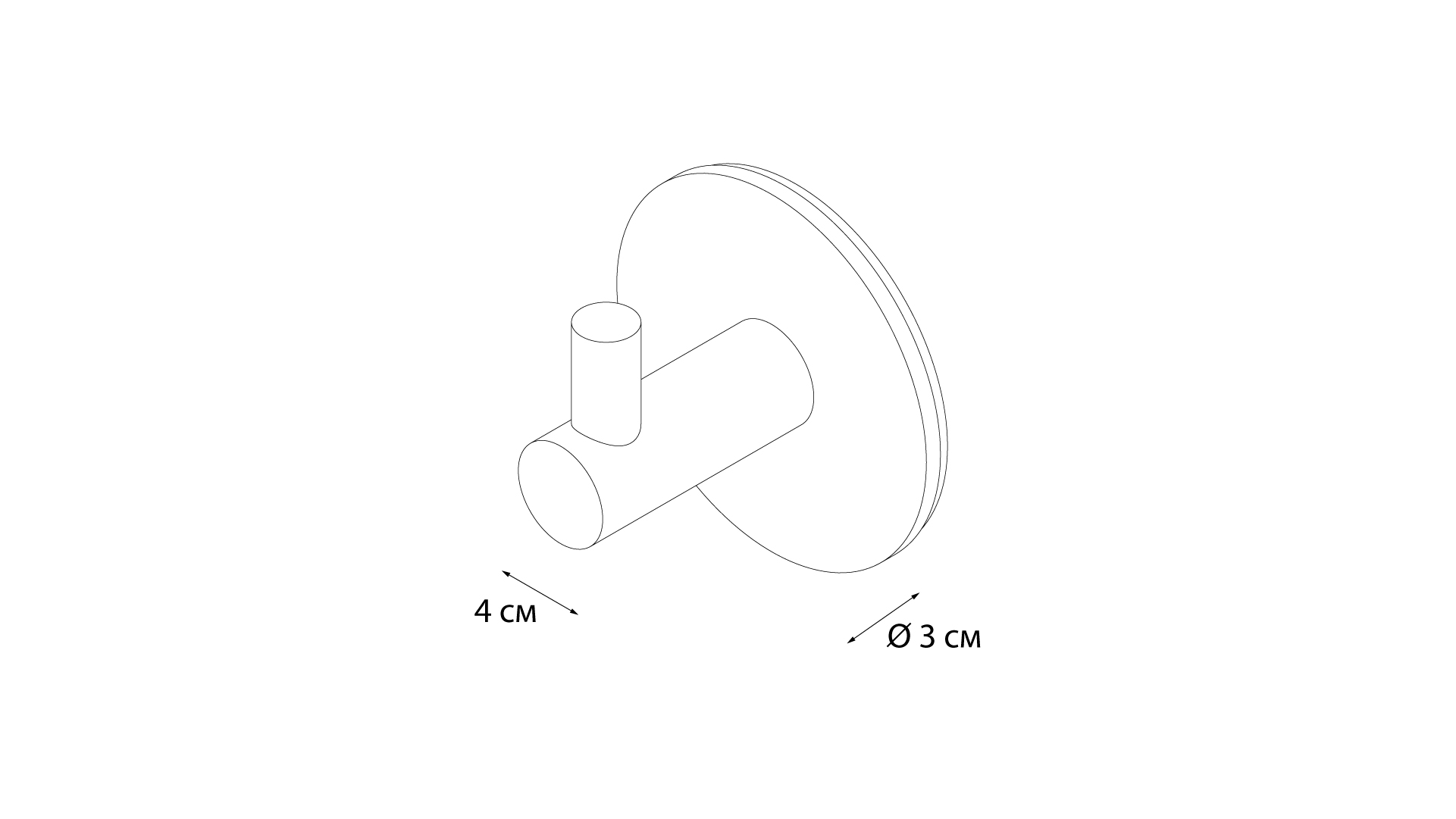 Крючок 3М (2 штуки) FIXSEN (FX-558B)