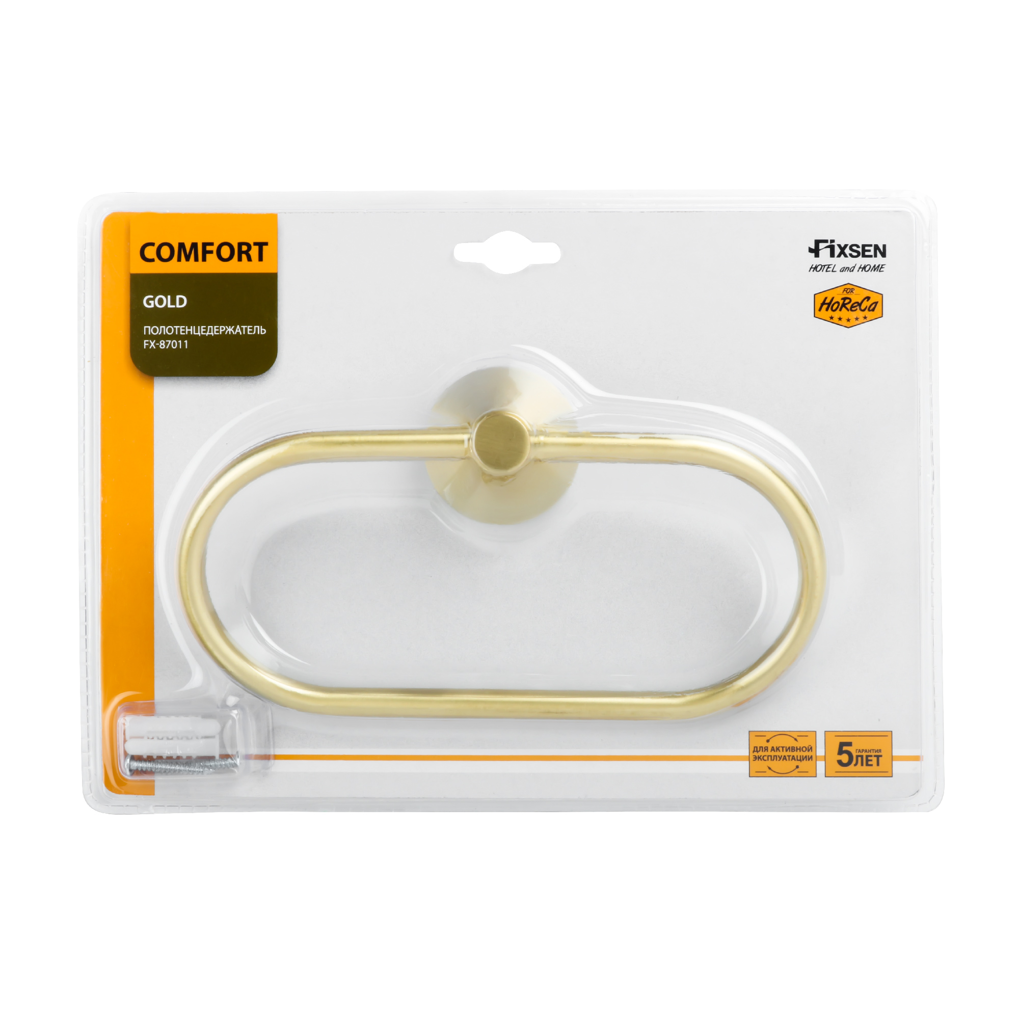 Полотенцедержатель кольцо золото-сатин FIXSEN Comfort Gold (FX-87011)