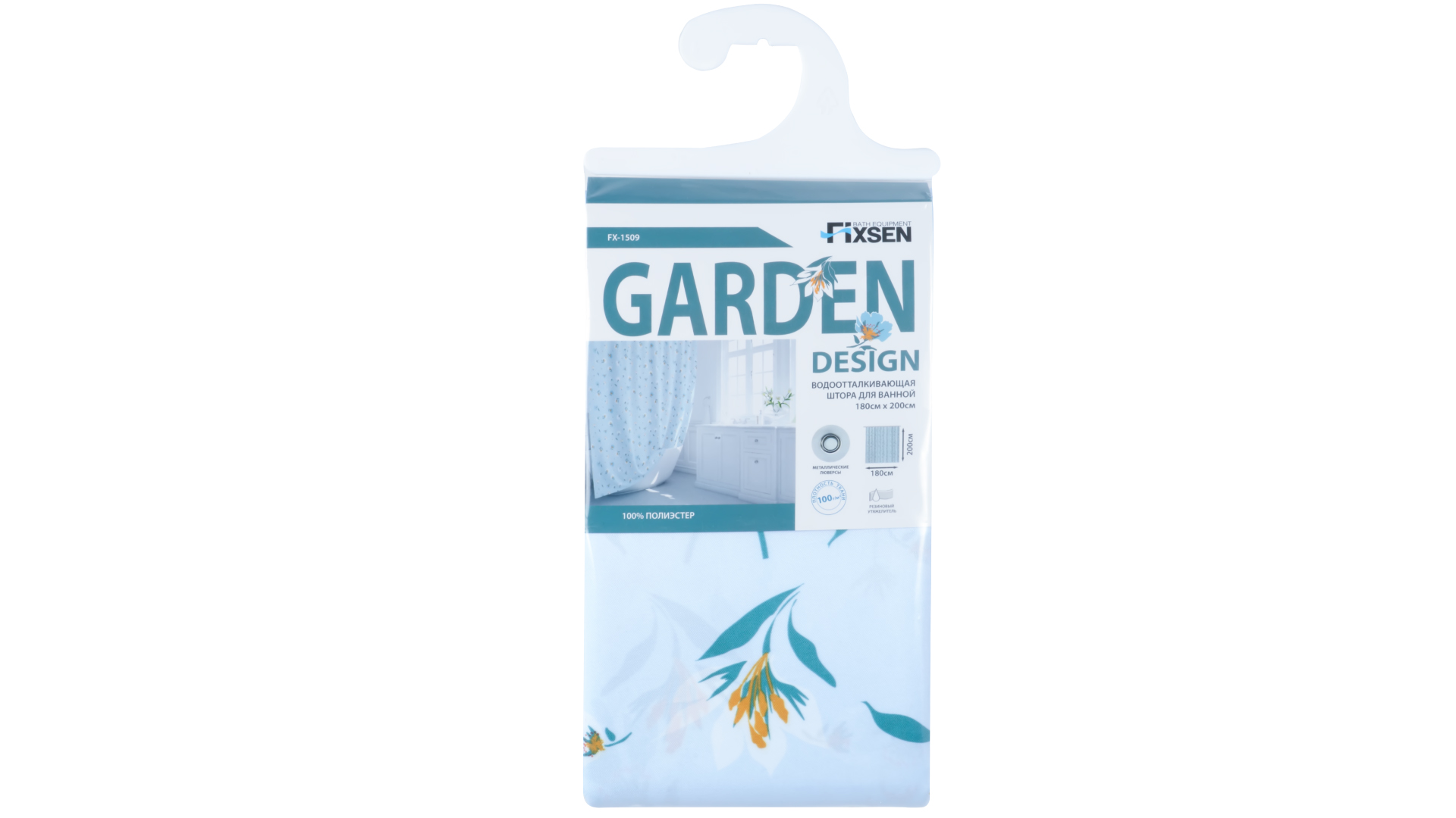 Штора для ванной Fixsen Garden FX-1509
