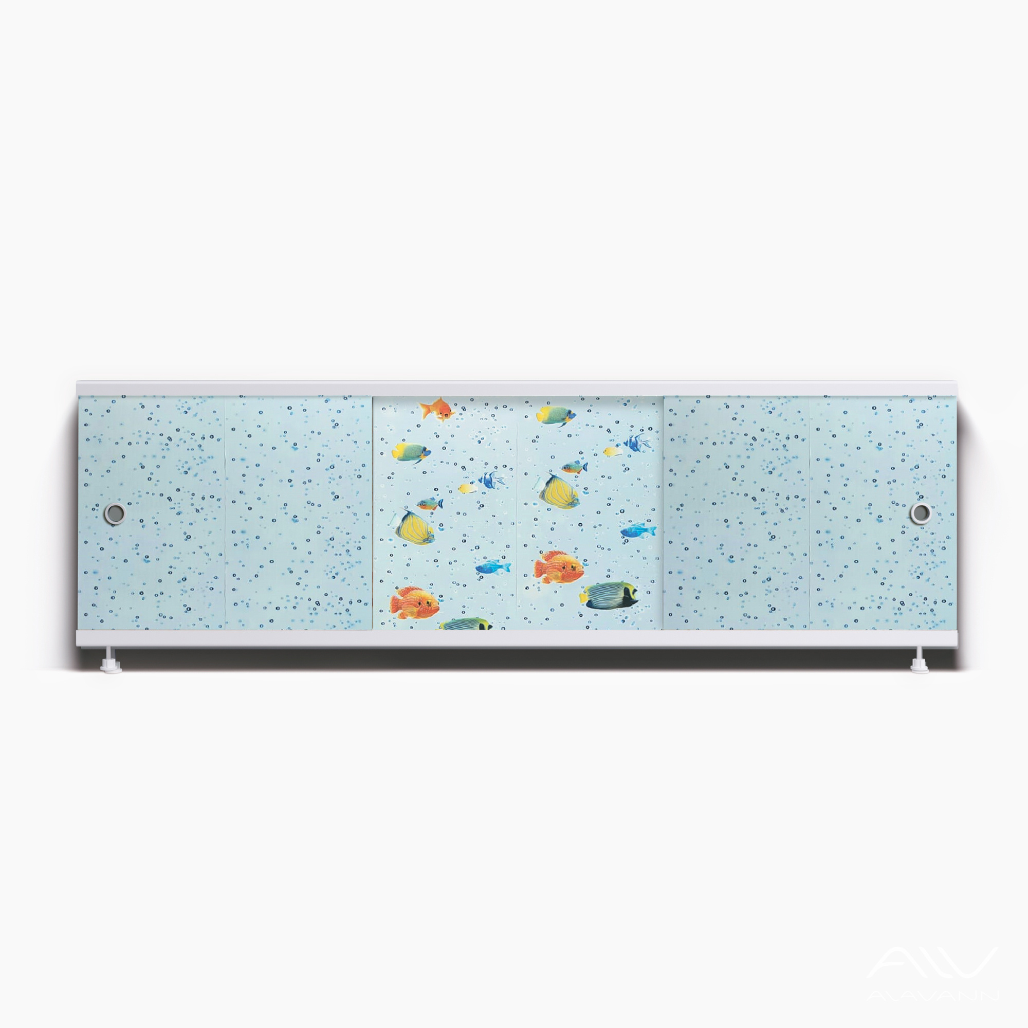 ОПТИМА_Decor Экран для ванны 150 см,ПВХ с офсетной печатью,(тропический бриз-001), ALAVANN