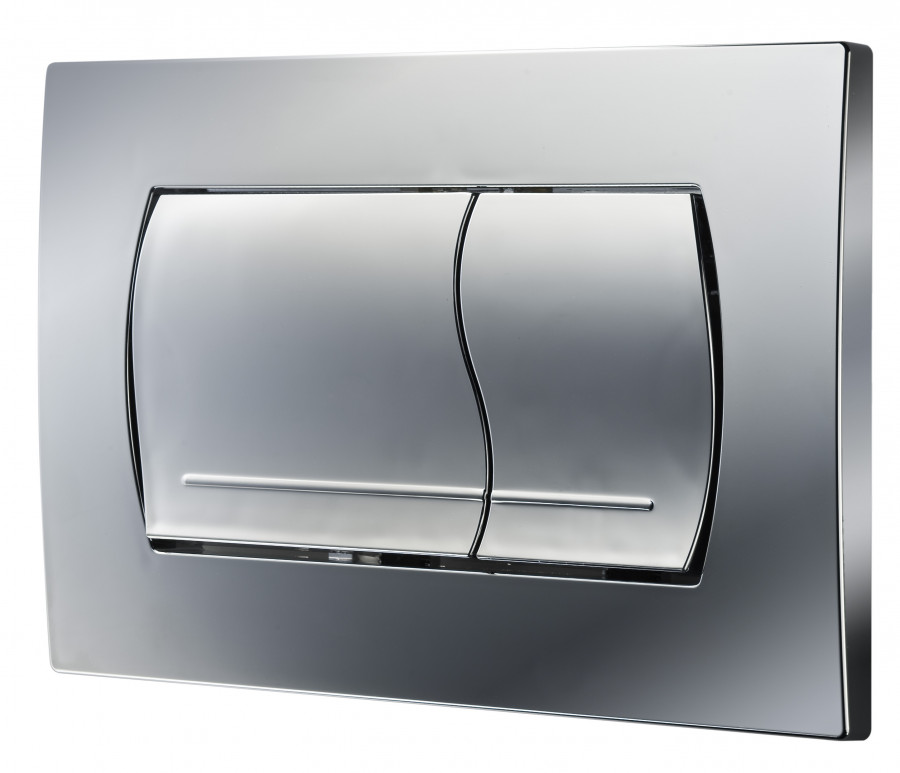 In-Wall Клавиша для инсталляции, двойная 52B, хром матовая. ROCA