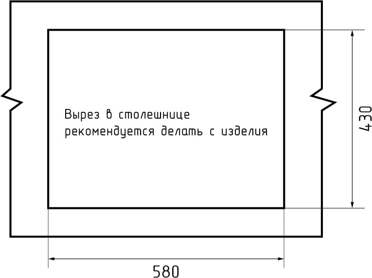 GranFest METAL (6045) Мойка нерж.1 чаша 600*450*215 мм 