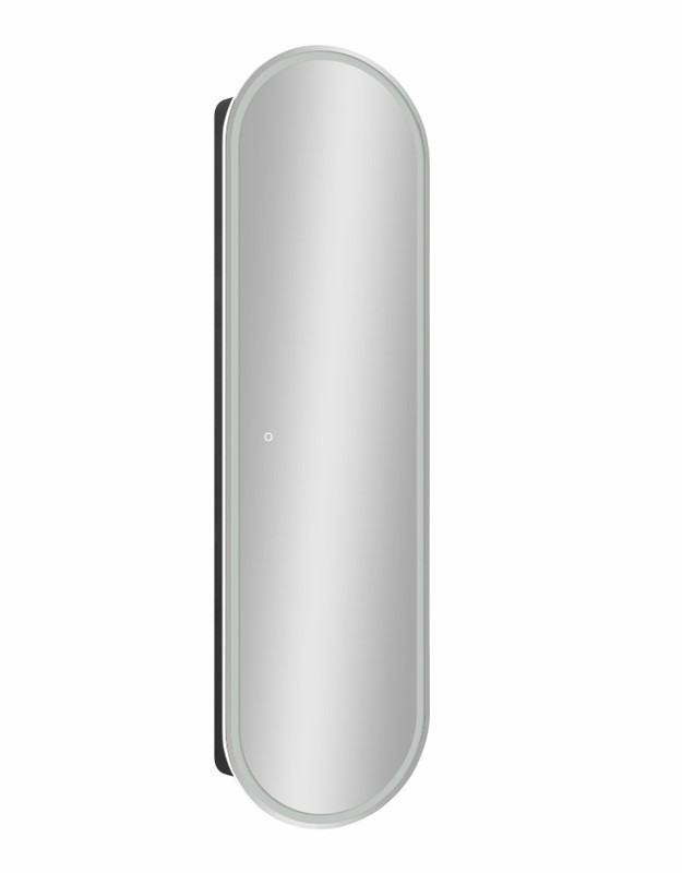 Зеркало-пенал Elmage black LED 450х1600