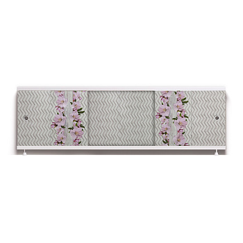 ОПТИМА_Decor Экран для ванны 150 см,ПВХ с офсетной печатью,(импрессион-018), ALAVANN