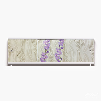 ОПТИМА_Decor Экран для ванны 150 см,ПВХ с офсетной печатью,(нежный шёлк -052), ALAVANN