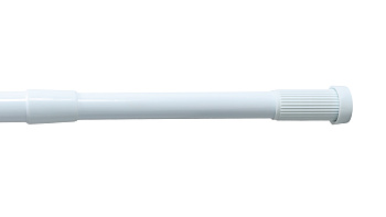 Карниз для ванной  раздвижной Fixsen FX-51-013, алюминий-белый, 140-260 см.