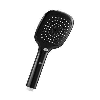 Лейка душевая квадратная 3-функц. 110*253 мм, черная. LM, LM1013Black
