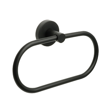 Полотенцедержатель кольцо черный FIXSEN Comfort Black FX-86011)