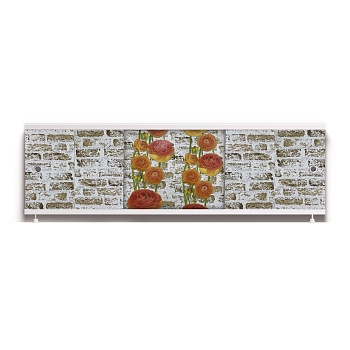 ОПТИМА_Decor Экран для ванны 150 см,ПВХ с офсетной печатью,(грация-012), ALAVANN