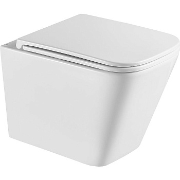 FLOREX WHITE Унитаз подвесной безободковый с сиденьем микролифт, LM, 9614001
