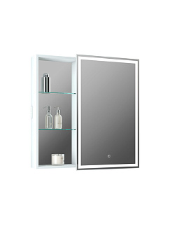 Зеркало-шкаф Aperio LED 800х800 правый с розеткой