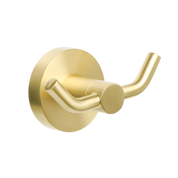 Крючок двойной золото-сатин FIXSEN Comfort Gold (FX-87005A)