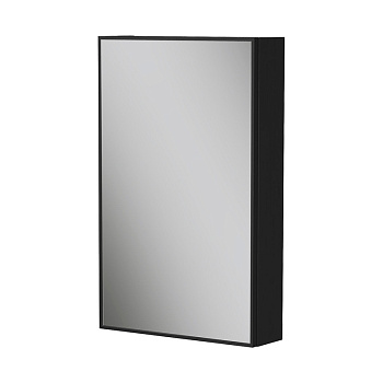 Шкаф зеркальный EQUIL Strong 50, подвесной, 1 дв., дуб черный (szSTRONG.LED.50.1D.R/L-35)