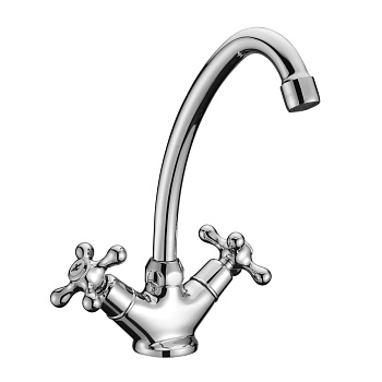 Standard Смеситель для кухни, выс.пов.излив 143мм, р/ДВ, хром, LM, LM2104C